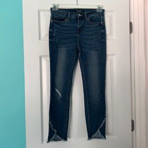 Judy Blue tulip hem skinny jeans.